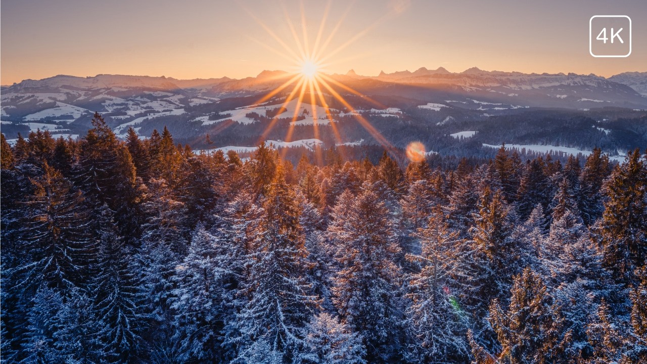 Golden Swiss Alps in 4K - Cinematic Drone Journey