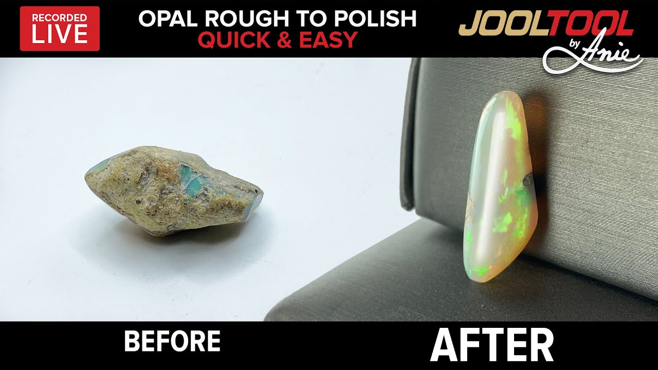 Opal Rough to Polish - Quick & Easy on the JOOLTOOL - LIVE with Anie