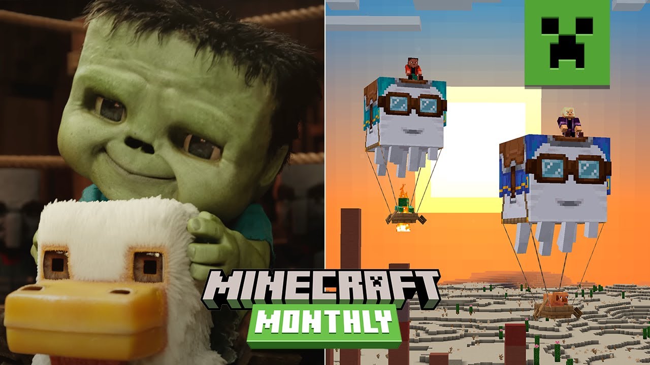HAPPY GHASTS, LEASHING AND MORE! | MINECRAFT MONTHLY