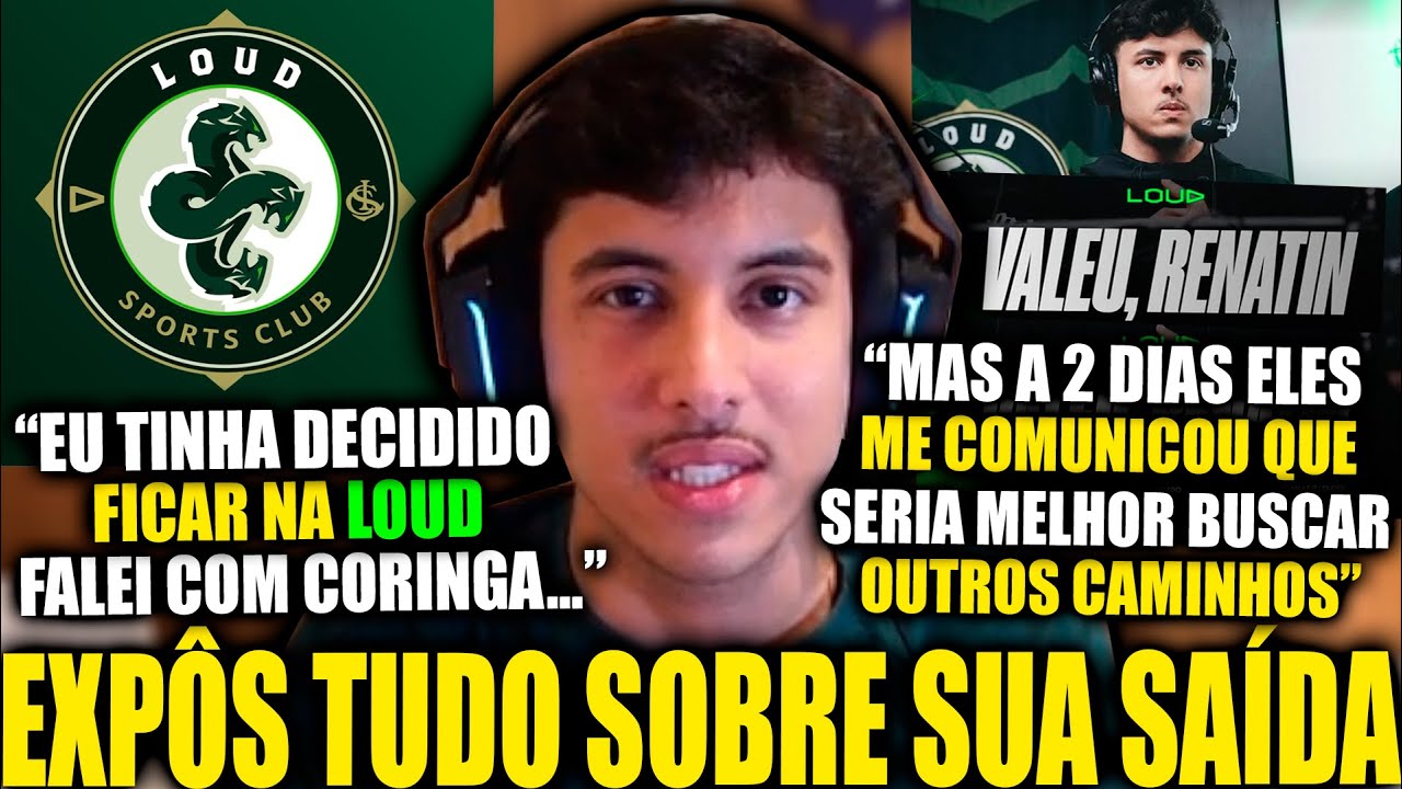 URGENTE!😱RENATO VICENTE FOI RETIRADO DA LOUD? ELE ABRIU LIVE E EXPÔS TUDO SOBRE A SUA SAÍDA DA LOUD!