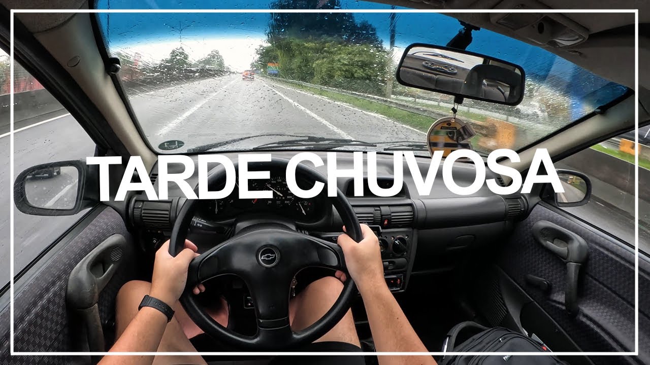 DIRIGINDO em UM DIA CHUVOSO  | CORSA WIND 1997 - POV [4K]