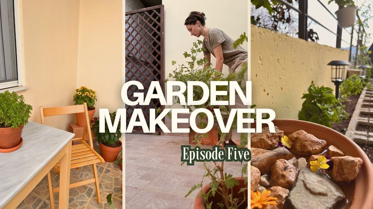 DIY GARDEN MAKEOVER EP. 5 | Extreme Garden Clean Up, Painting & Planting a New Flower Bed