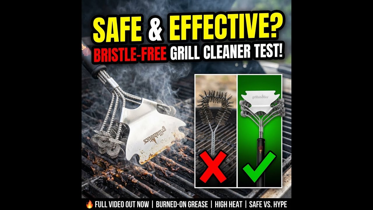 STOP Using Wire Brushes! 🛑 Grillaholics Bristle Free Review (STILL SAFE?)