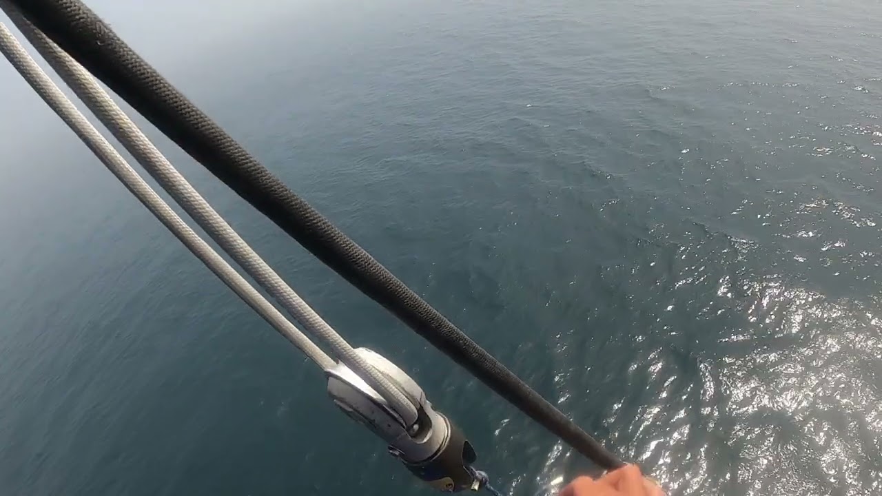 Sail Change rehashing at the top of the mast battery runs out  super short