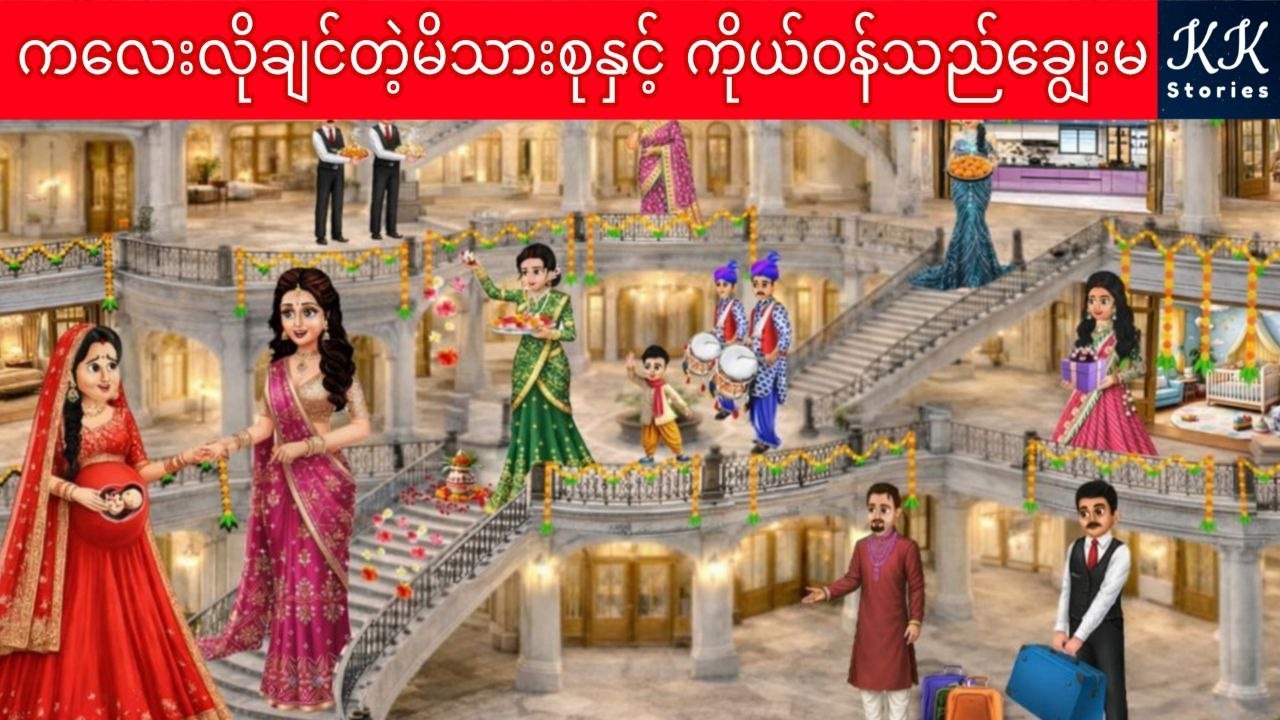 ကလေးလိုချင်တဲ့မိသားစုနှင့် ကိုယ်ဝန်သည်ချွေးမ... KK Stories Official
