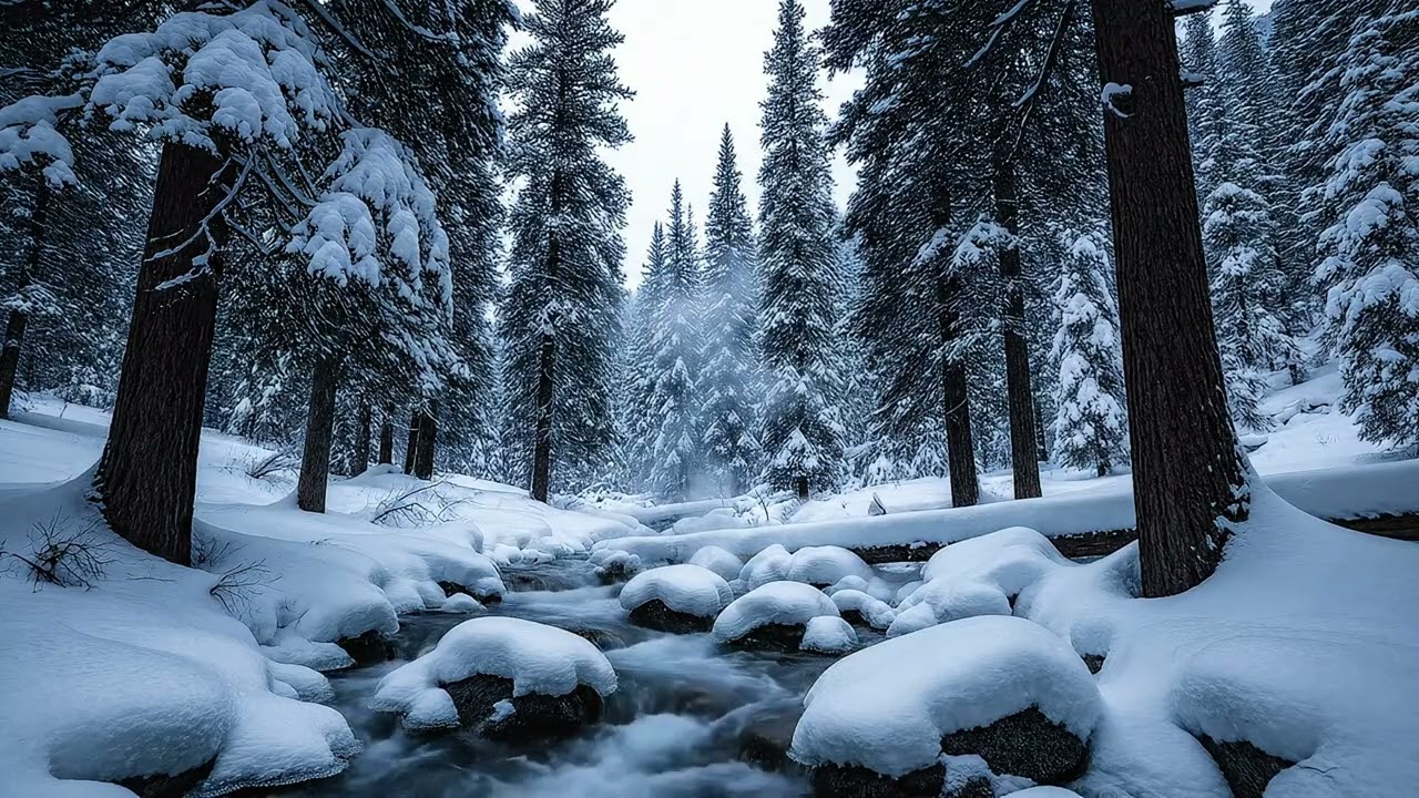 Река Хисперс зимой ❄️ Самая спокойная заснеженная река, которую вы когда-либо видели