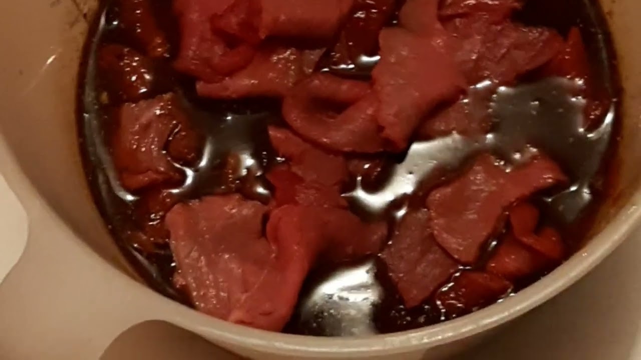Beef Jerky im Ofen hergestellt Teil 1 von 2 am 24.1.2022