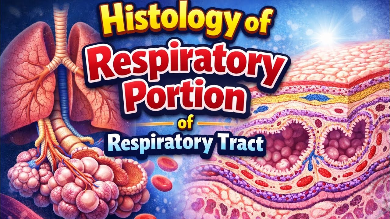 Histology of respiratory portion of respiratory tract RESP 