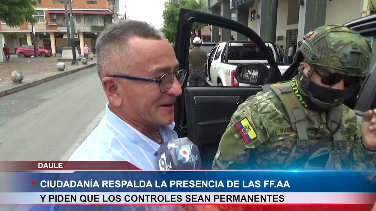 Fuerzas armadas realizaron intervenciones en el cantón Daule