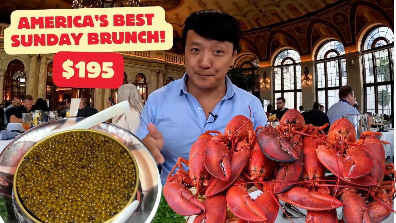 America's BEST Sunday Brunch! $195 All You Can Eat CAVIAR + KING CRAB + LOBSTER Luxury Brunch Buffet