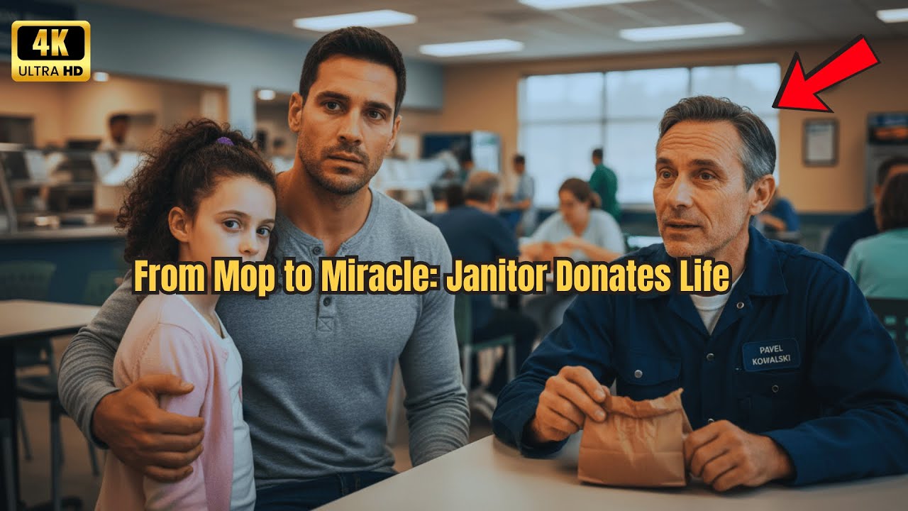 Single dad's daughter needed a kidney—the janitor he helped turned out to be a match