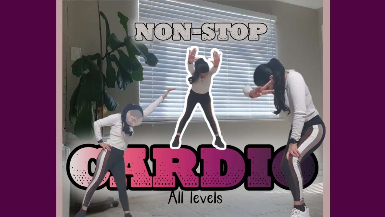 Non-Stop Cardio Routine|fun Energetic& fast music-All Levels
