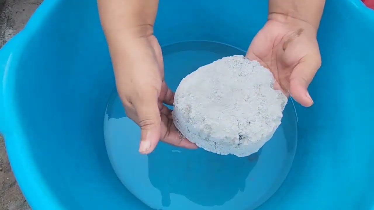 Gritty Cement Super Crispy | Water Crumbling