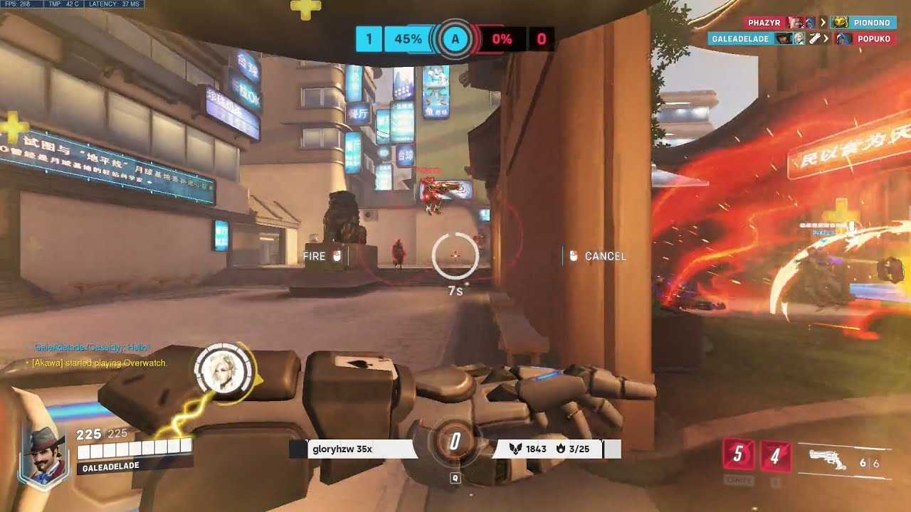 OW 2 - GALE CASSIDY ( MCCREE) GAMEPLAY OVERWATCH 2 PVP BETA