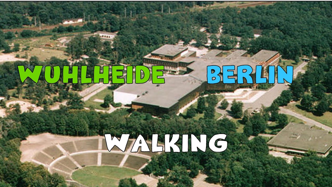 Walking tour in Wuhlheide park in Berlin Germany 4K ASMR