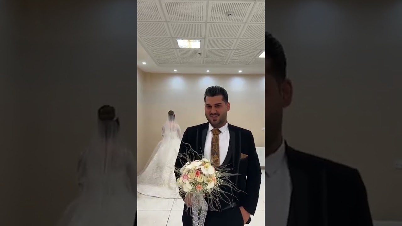 عروس وببین چی دلبری شده البته آقادامادهم دست کم ازعروس نداره#عروس #shortsvideo#عروسی #shortvideo