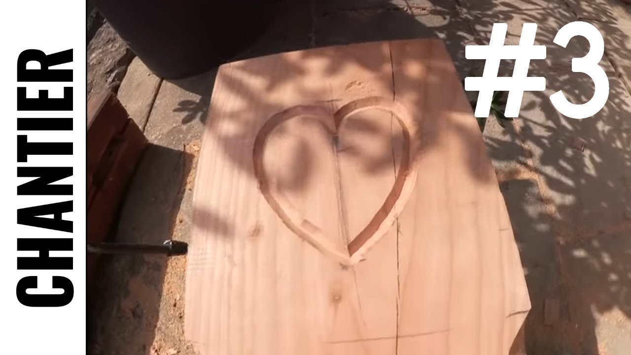 Remplacement de poteaux bois de auvent - Partie 3 - suite de la taille - LJVS