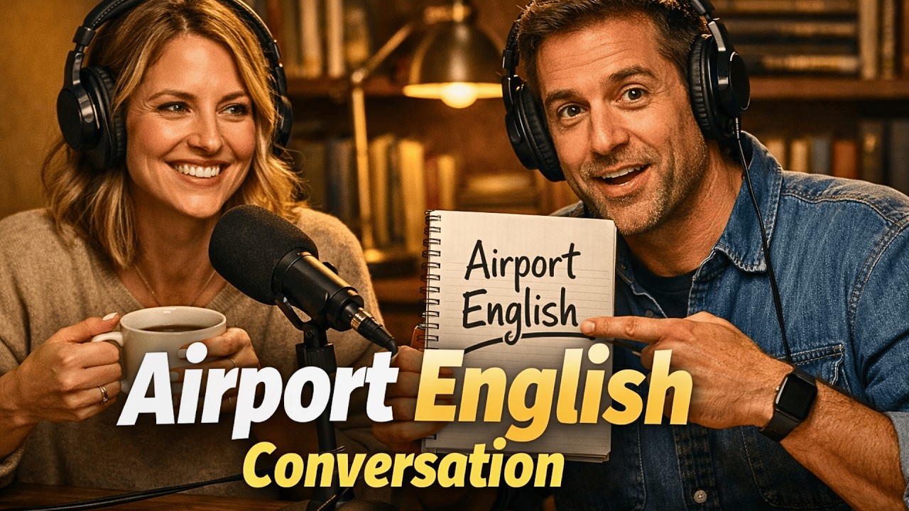 Airport English Conversation | Learn Real English for Traveling