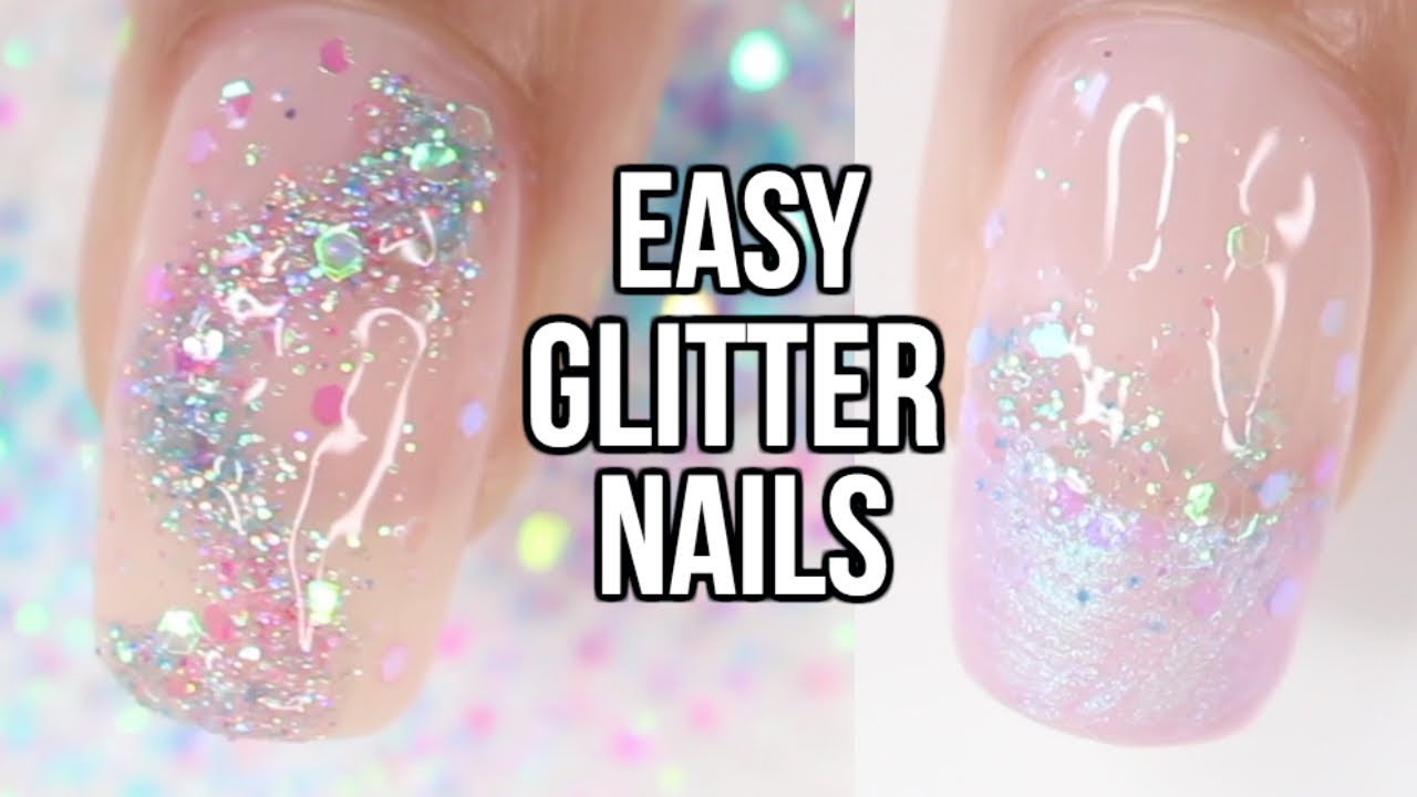 5 EASY Glitter Nail Ideas | Part 1- Mermaid Glitter