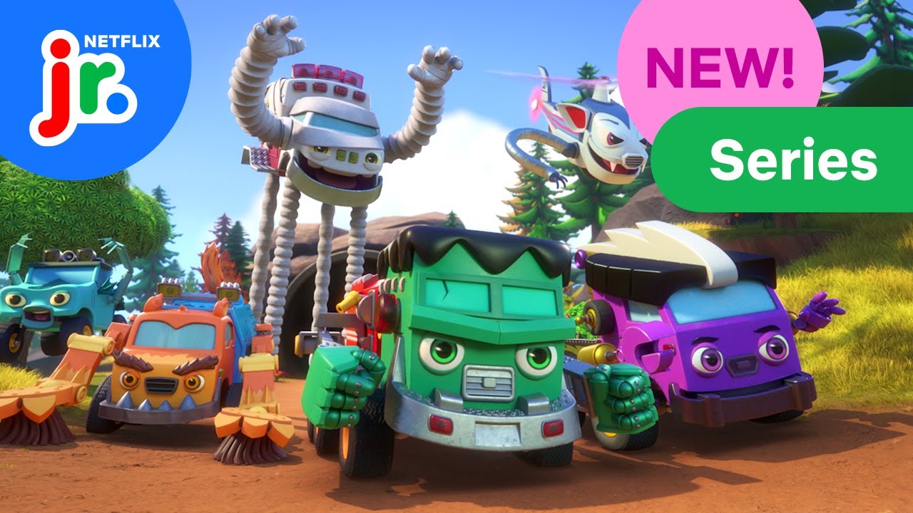 Mighty Monsterwheelies NEW SERIES Trailer | Netflix Jr