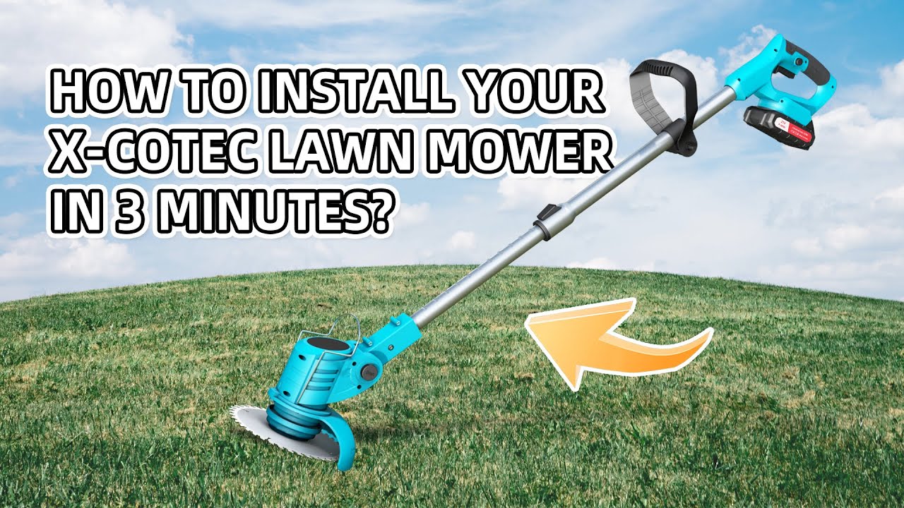 🚀HOW TO INSTALL YOUR X-COTEC LAWN MOWER IN 3 MINUTES? #electricmower #gardening #gardentools