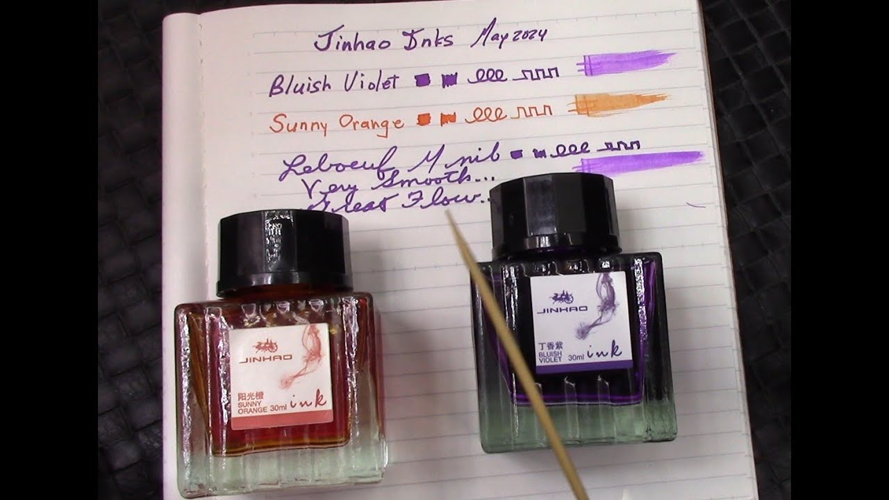 Две (2) туши Jinhao — великолепный цвет и текучесть