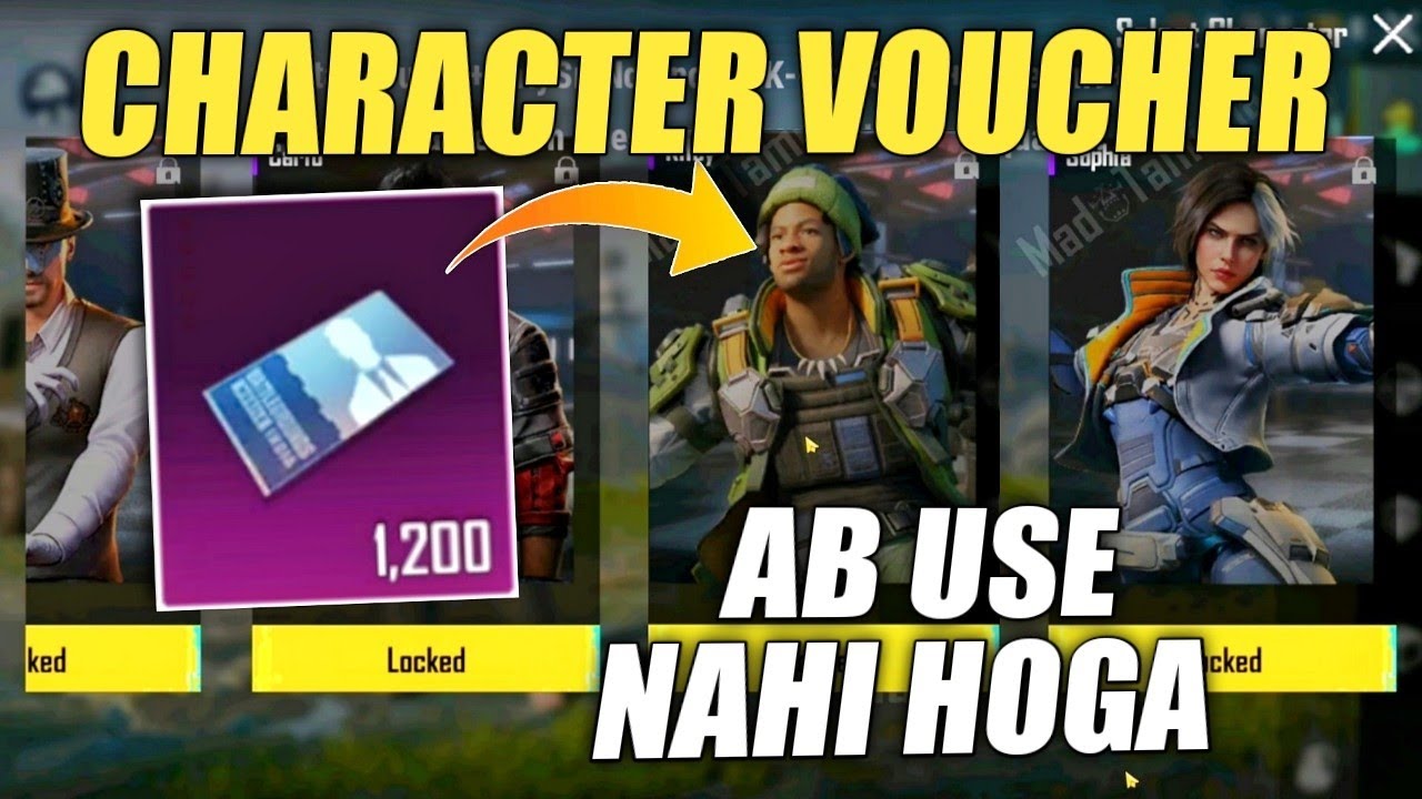 Ab Character voucher use nahi hoga | Character voucher will no longer be used !