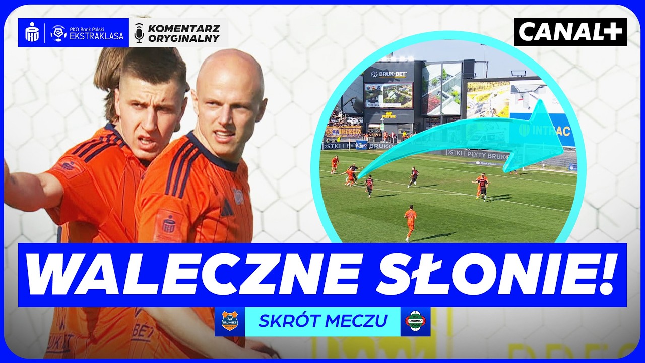 AKCJA ZA AKCJĄ! ZACZAROWANE BRAMKI W GMINIE ŻABNO! BRUK-BET - RADOMIAK, SKRÓT MECZU
