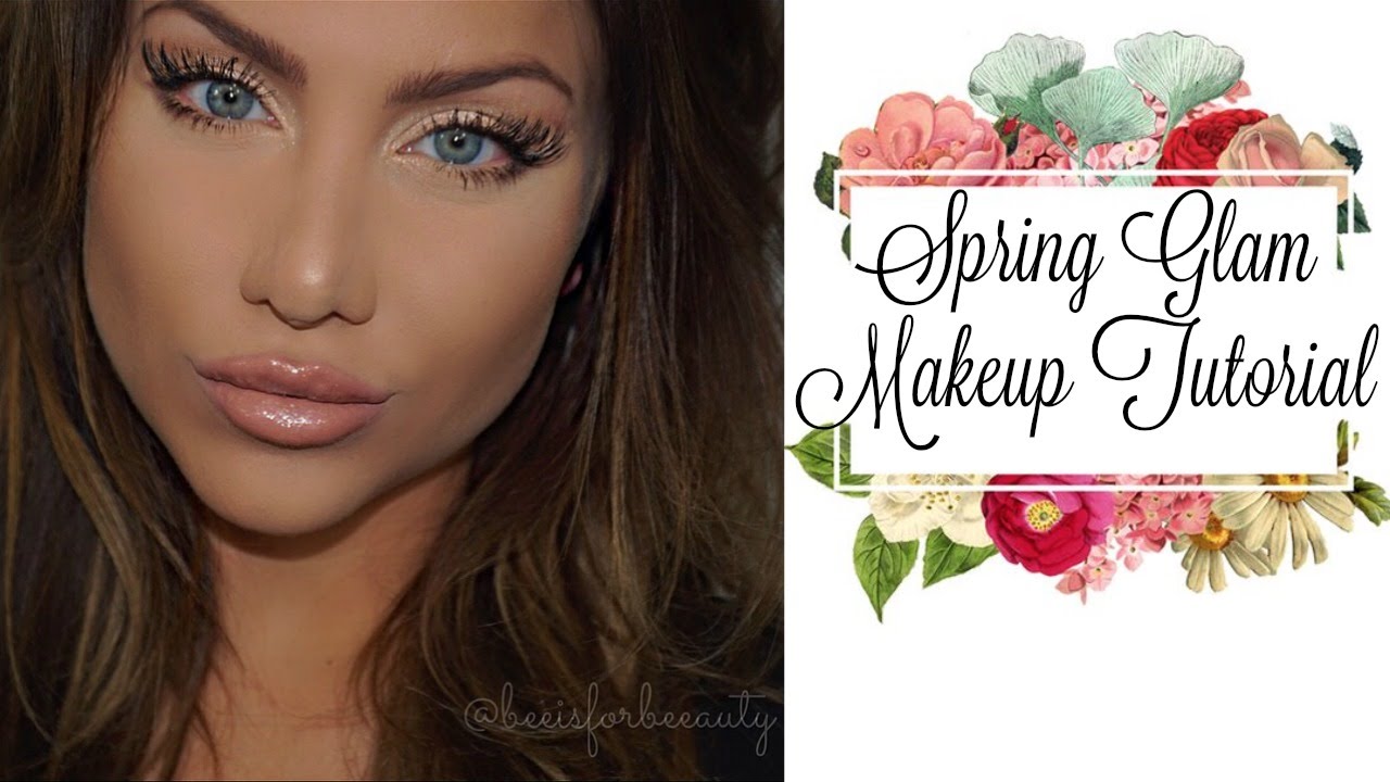 Spring Glam makeup tutorial | beeisforbeeauty