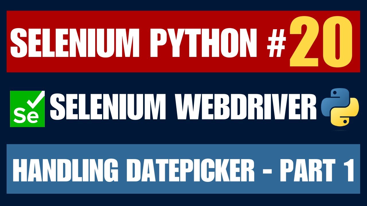Selenium Python #20 | Работа с DatePicker — Часть 1