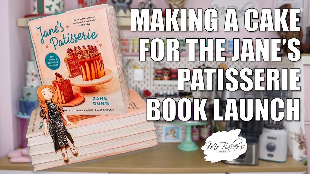 Как сделать торт в честь презентации книги от Jane's Patisserie | Торт «Стопка книг» | Как это сд...