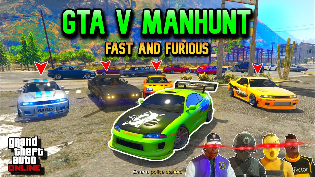 GTA V MANHUNT | THE FAST AND THE FURIOUS