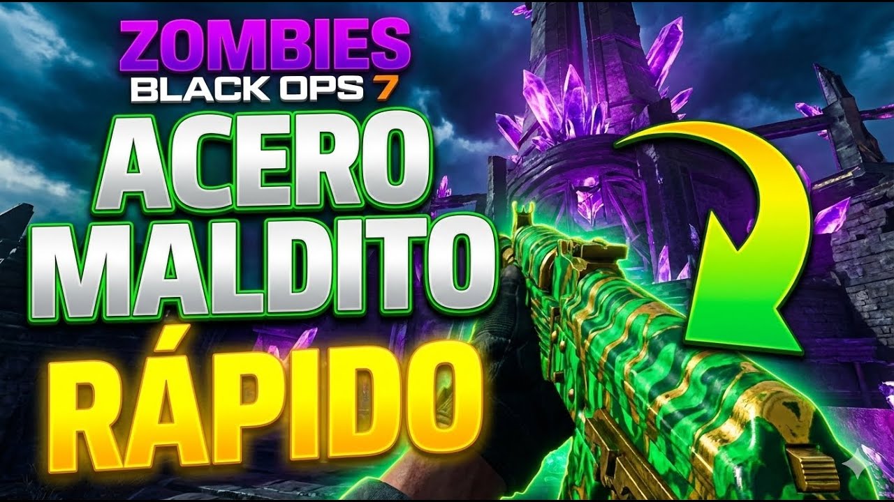 Como obtener el camuflaje acero maldito de forma rápida en black ops 7 zombis