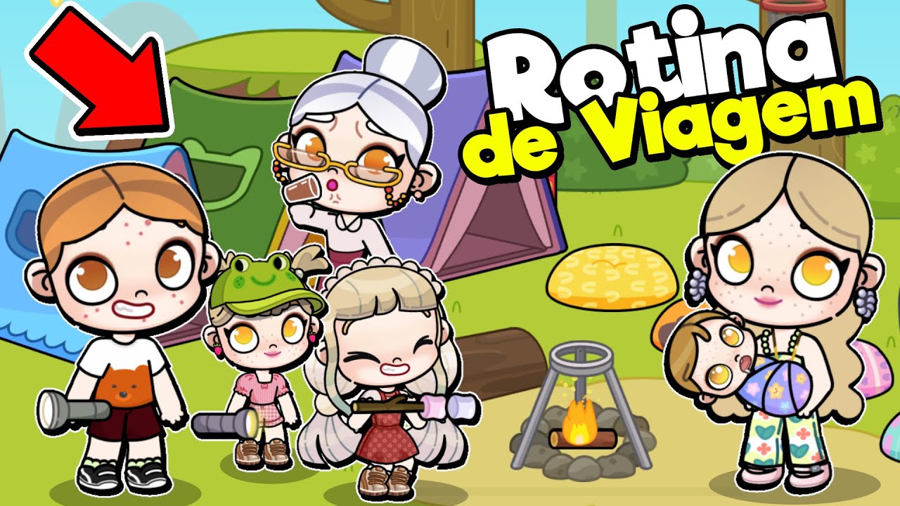 ROTINA VIAGEM COM A FAMÍLIA PARA ACAMPAMENTO 🏕 |  AVATAR WORLD