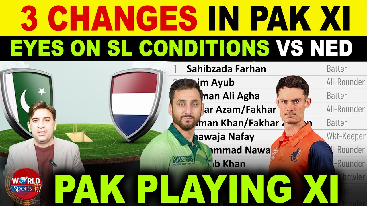 3 Changes in PAK XI vs NED 😱 Babar Azam’s poor record in T20 WC