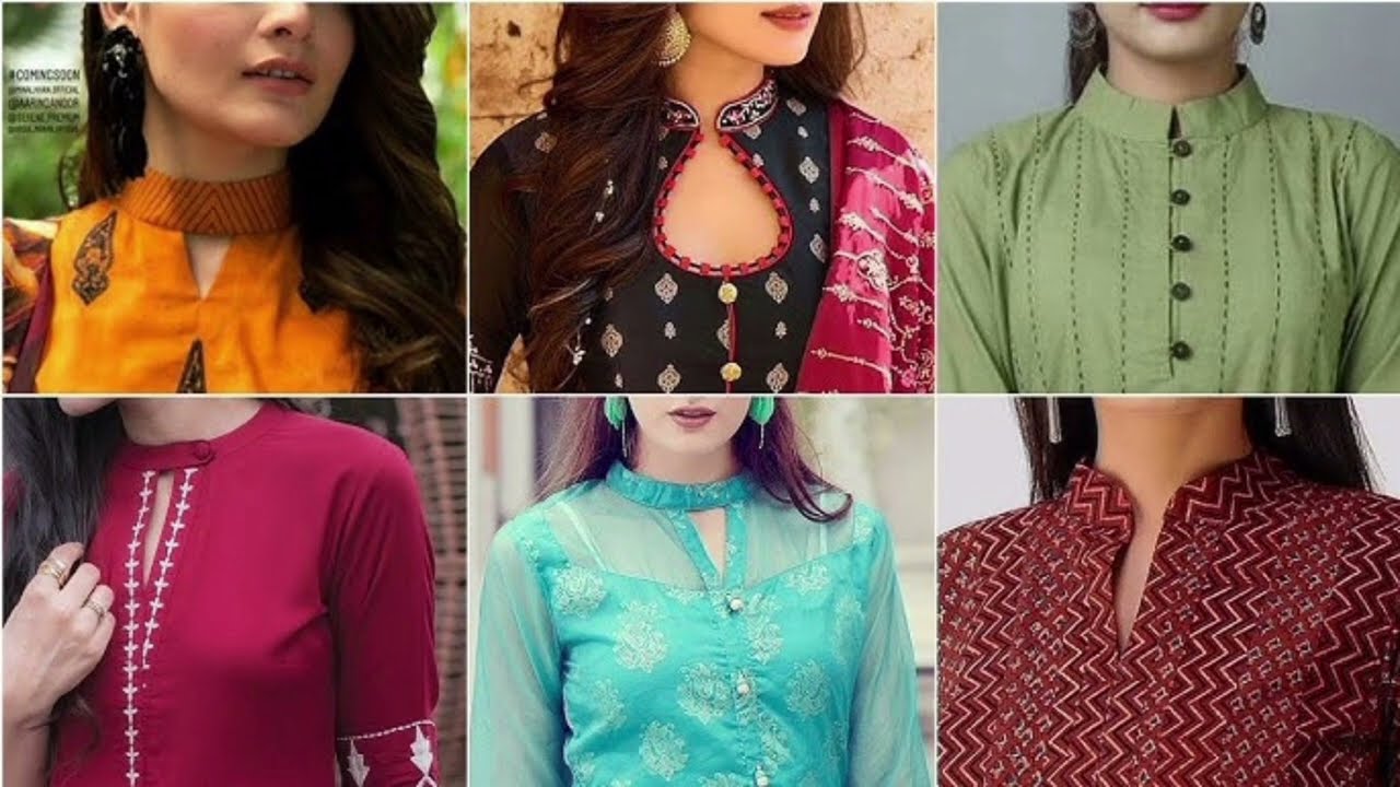Kurti ke Neck Designs/Cotton Kurti Front Neck Designs/gale ke design 
