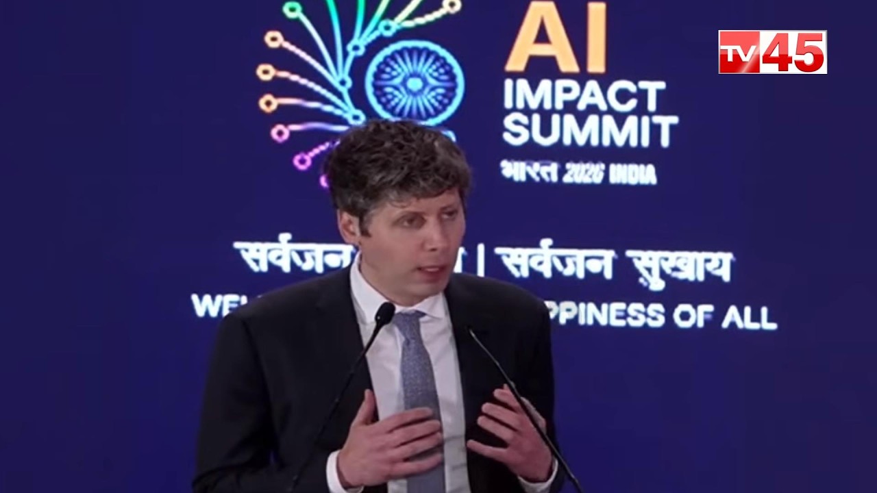 Sam Altman Addresses India AI Impact Summit | Bharat Mandapam, Delhi