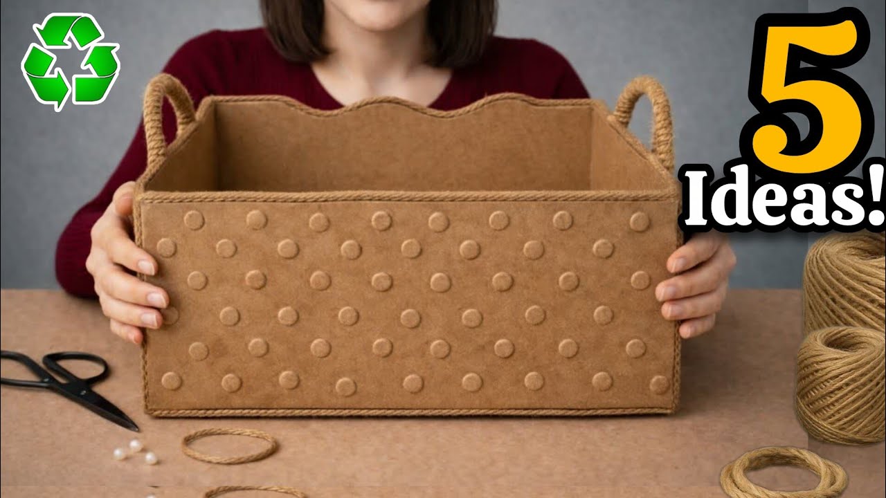 Super Beautiful but Low-Cost! 5 Best DIY Space-Saving Craft Ideas from Waste Material ♻️#2026