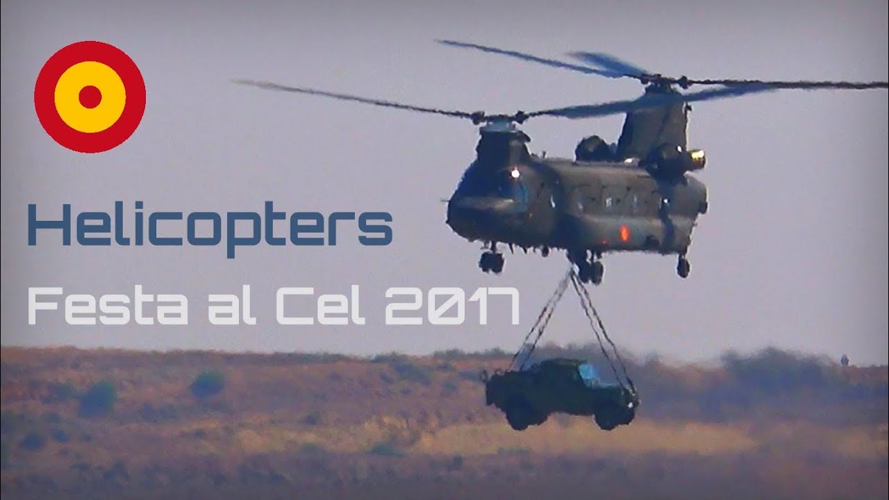 Festa al Cel 2017 - CH-47, NH90, PAPEA flight demonstrations - HD 50fps