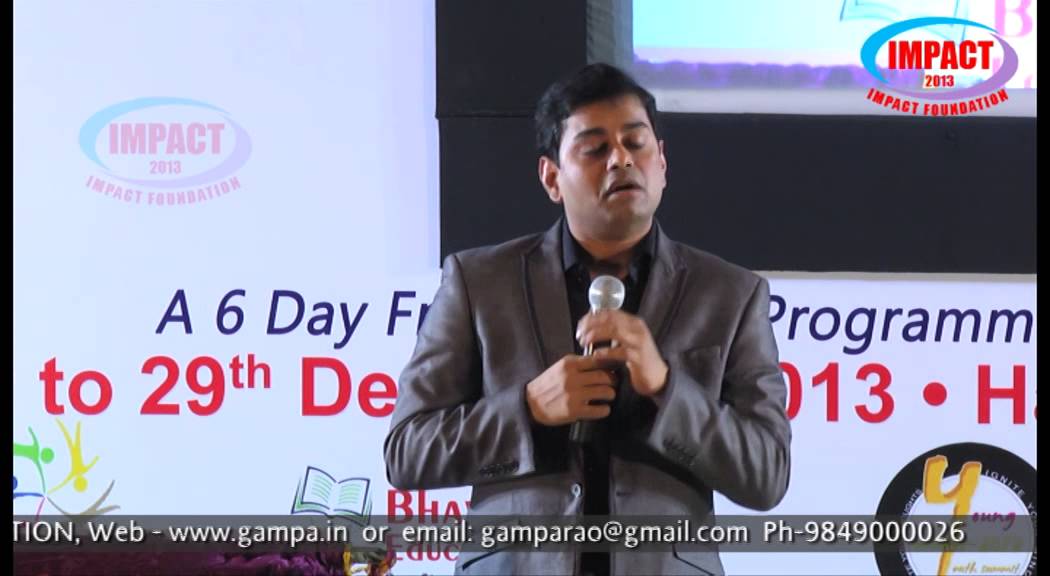 How to Get what you want ? by CA Pavan Kumar founder srimedha at IMPACT DEC 2013