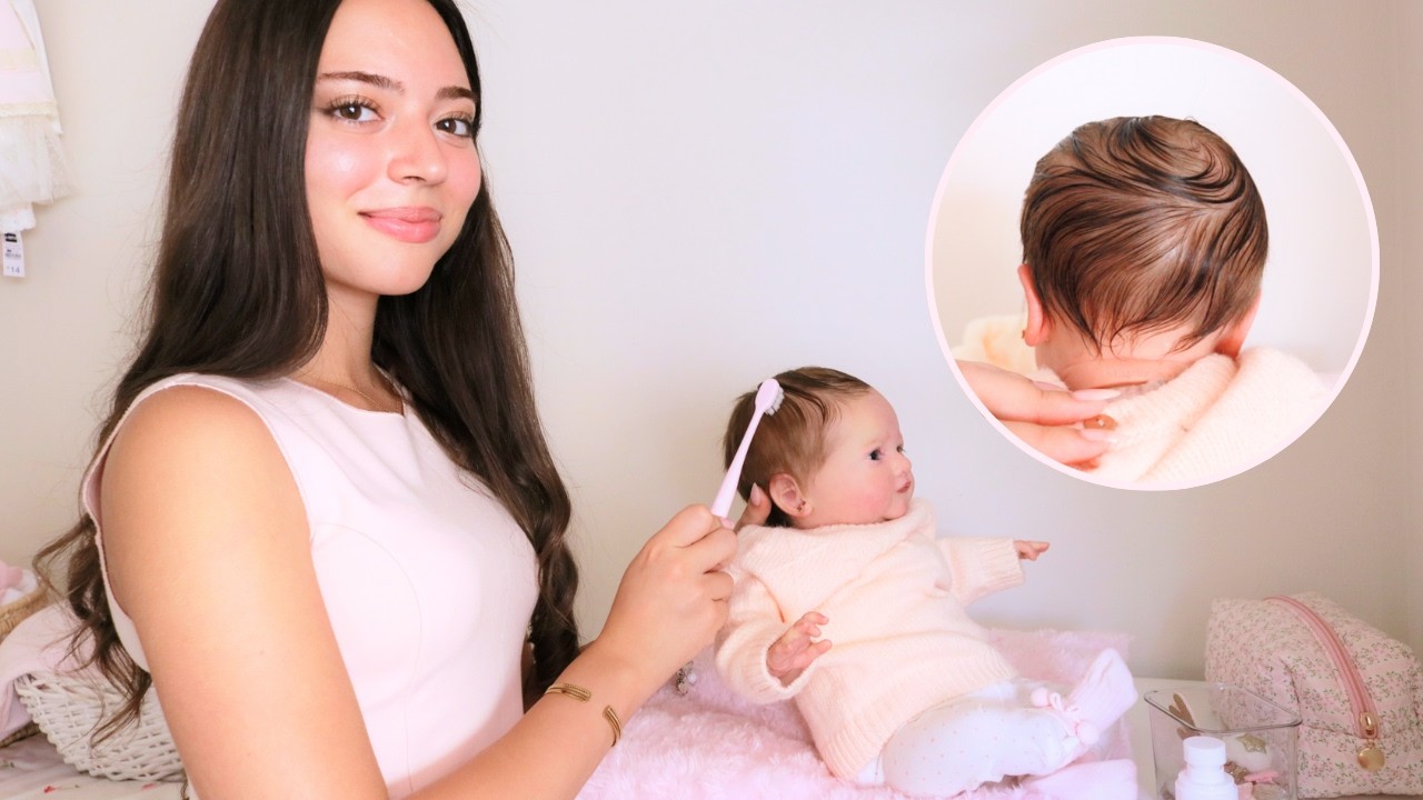 ¿Cómo peinar el cabello a un bebé reborn sin dañarlo? Tutorial paso a paso + rutina de mañana Mila
