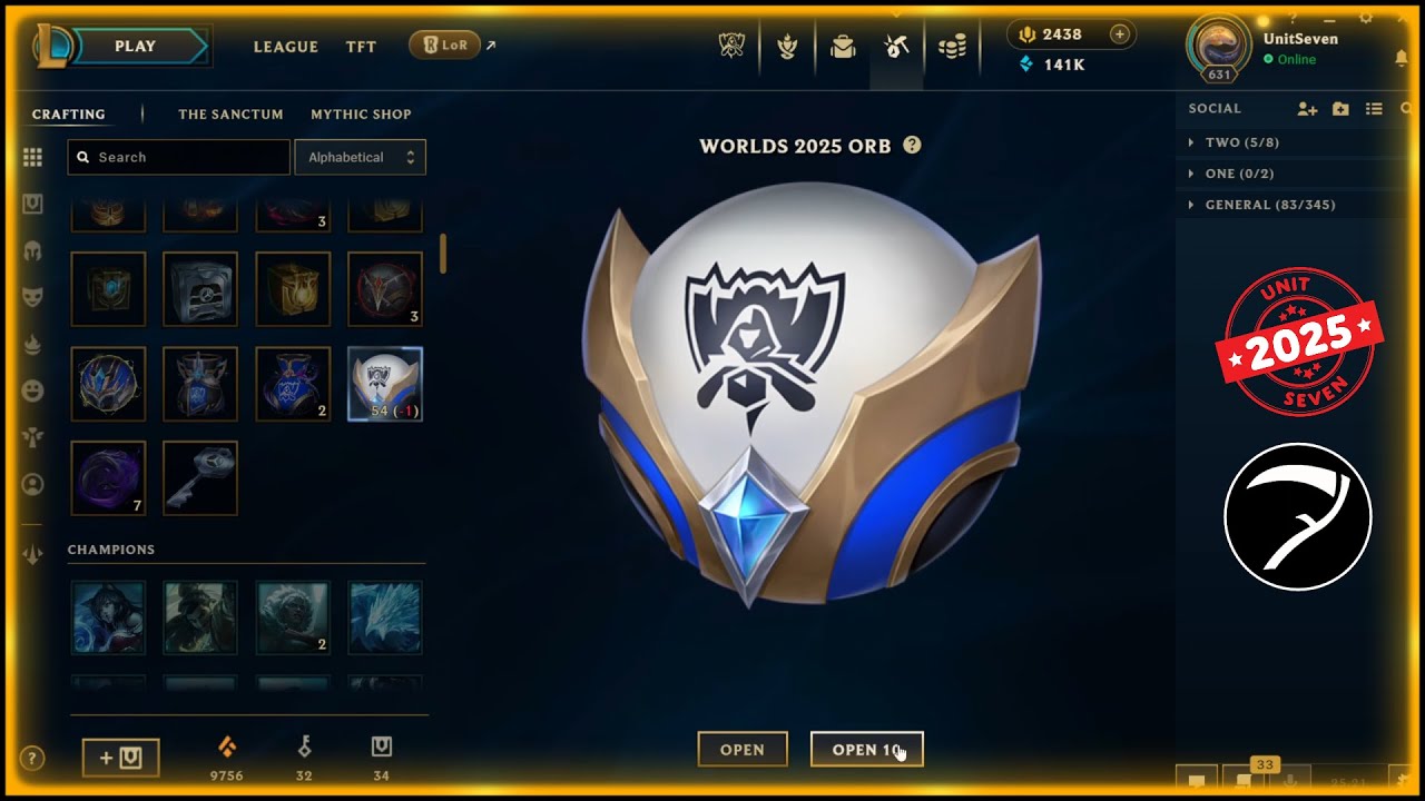 50x Worlds 2025 Orb (Mega Orb Bundle) opening - League Of Legends