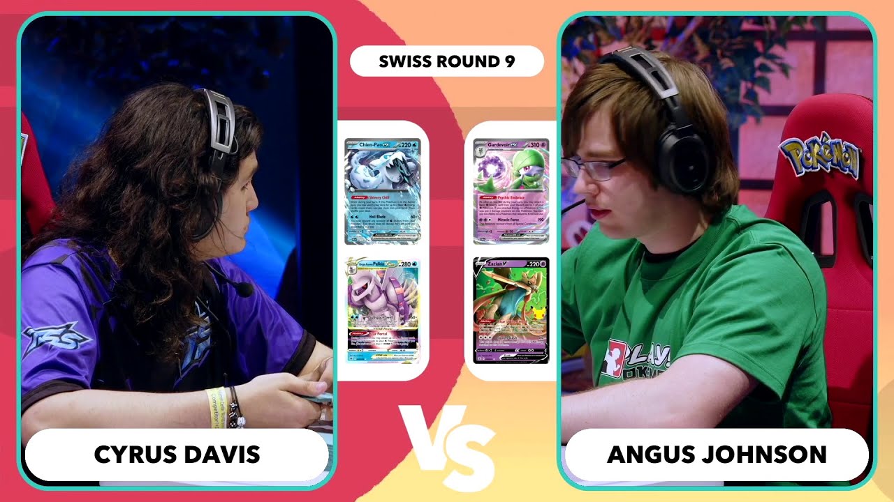 TCG Cyrus Davis Vs Angus Johnson | 2023 Pokémon World Championships Swiss R8