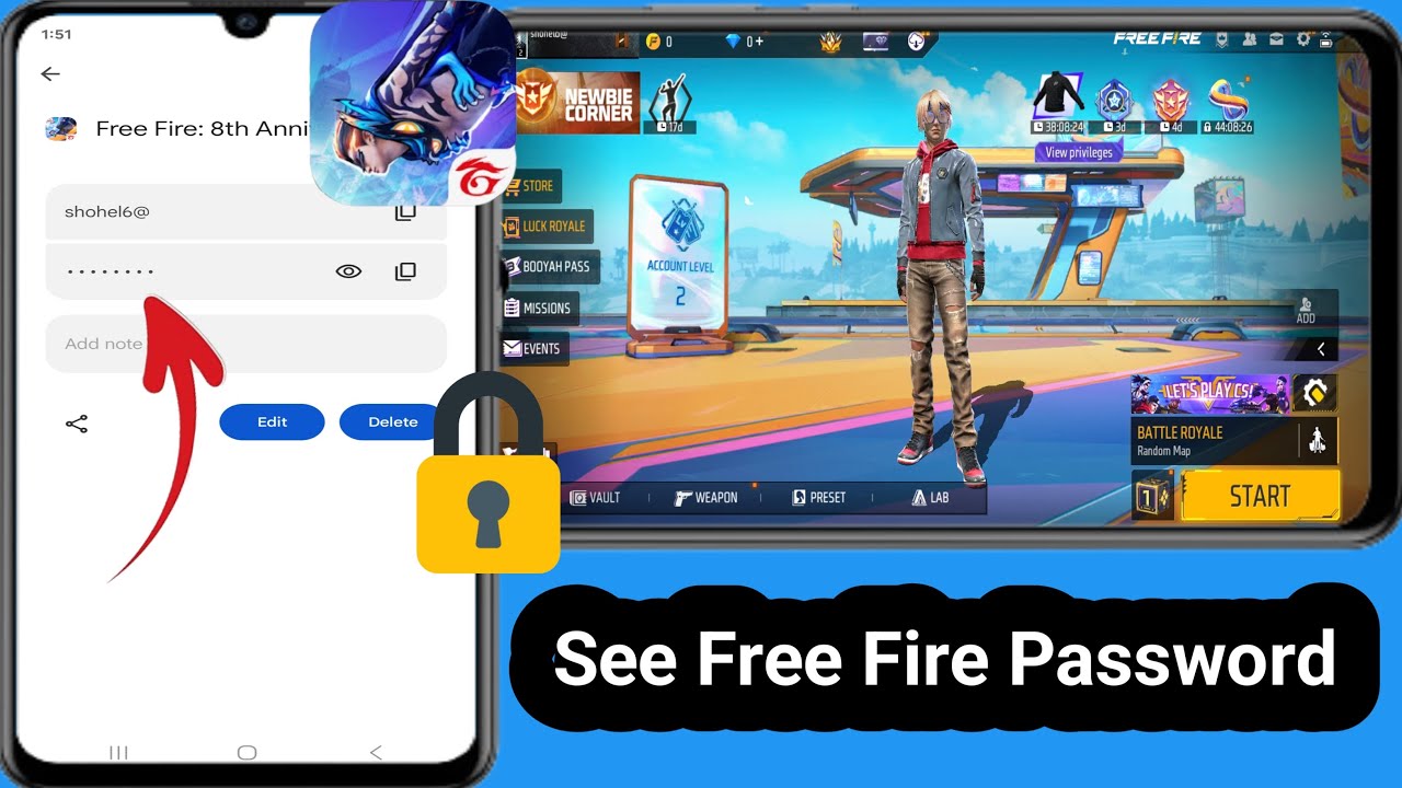 How To See Free Fire ID Password On Mobile | how to check free fire password
