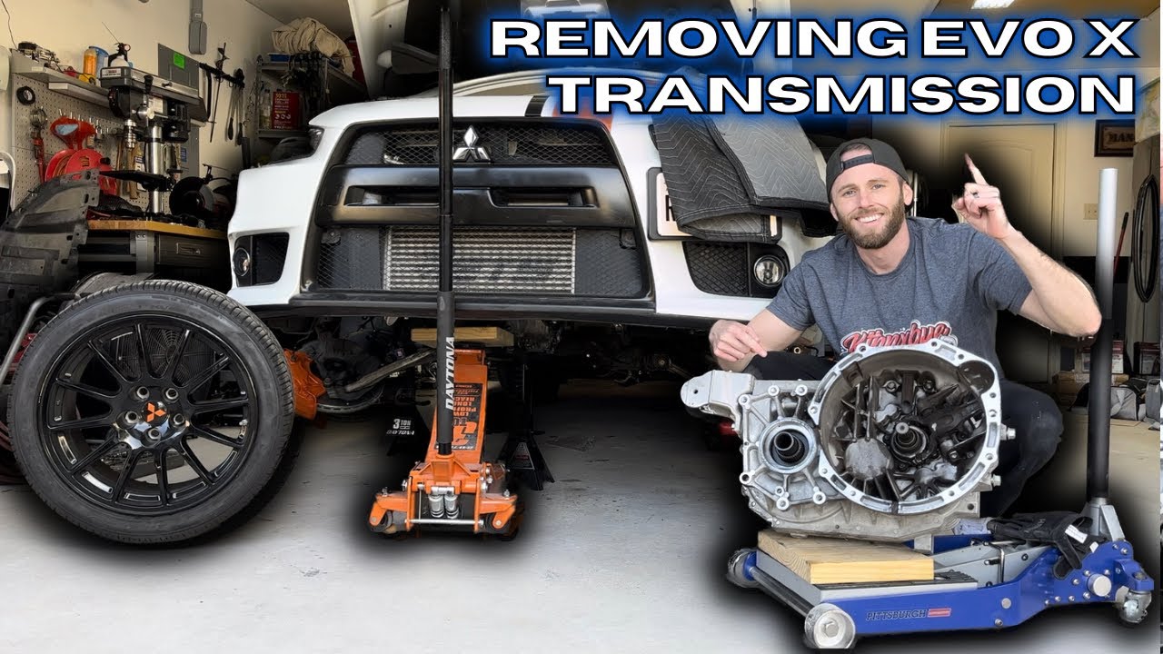 Evo X Transmission Removal / Time For A New Clutch!