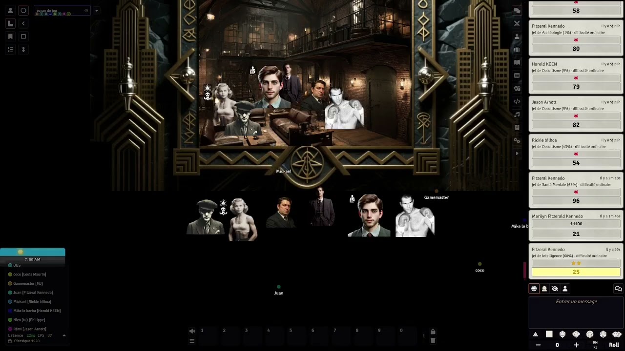 Les masques de Nyarlathotep, New-York session 22