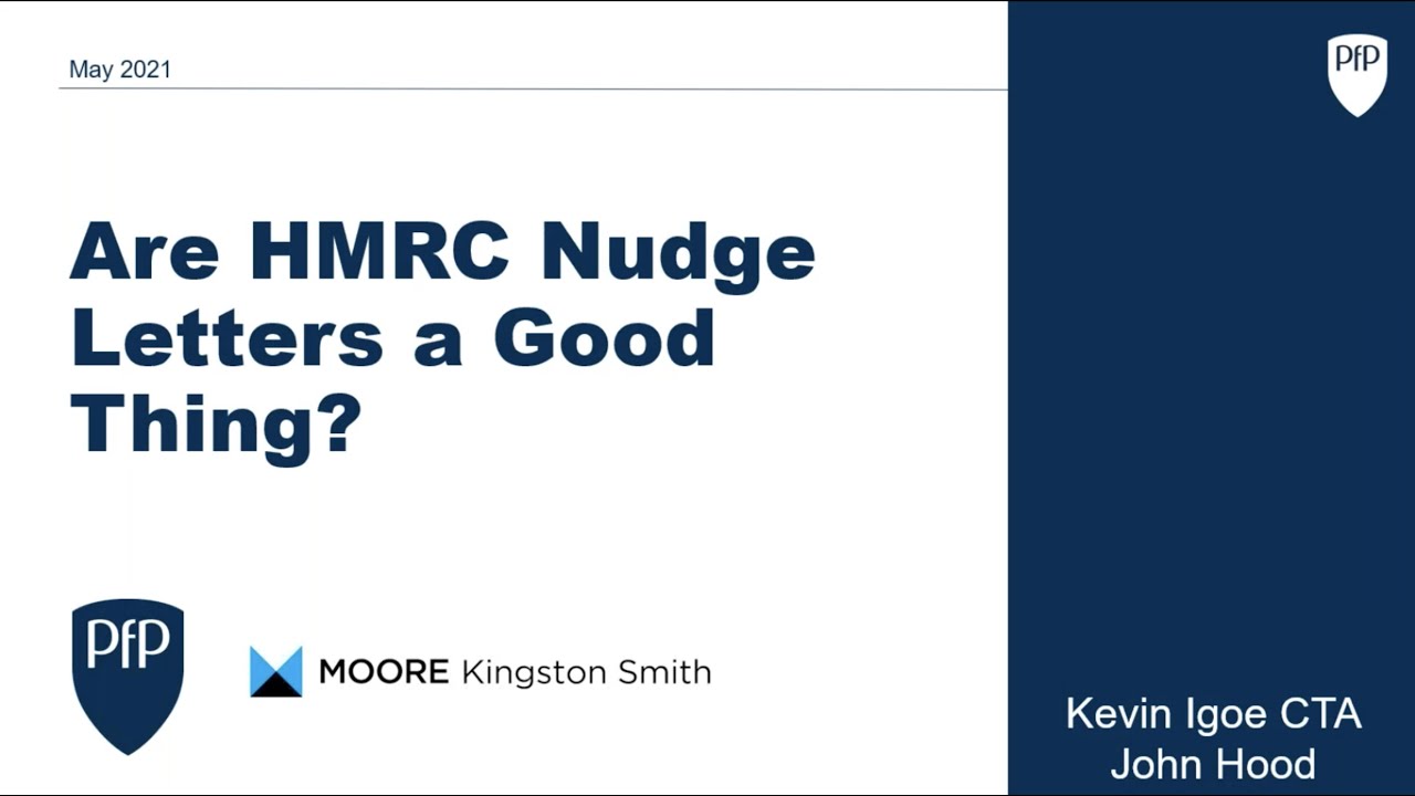 PFP CPD Webinar: Are HMRC nudge letters a good thing?