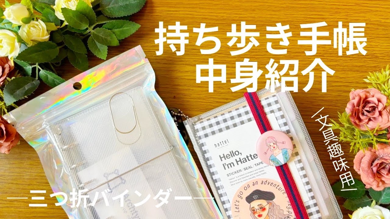 【手帳の中身】文具好きの持ち歩き手帳の中身紹介【三つ折バインダー】