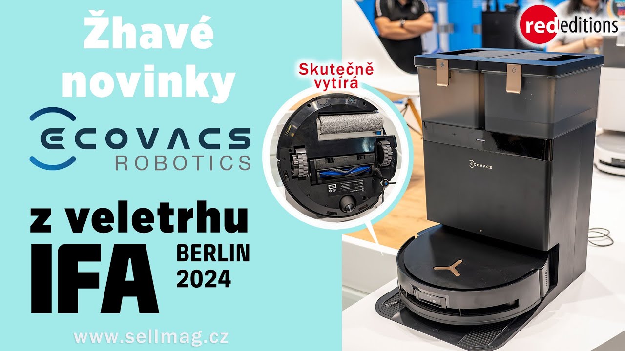 Ecovacs na veletrhu IFA 2024 - nejpokročilejší robotický vysavač na světě a další novinky