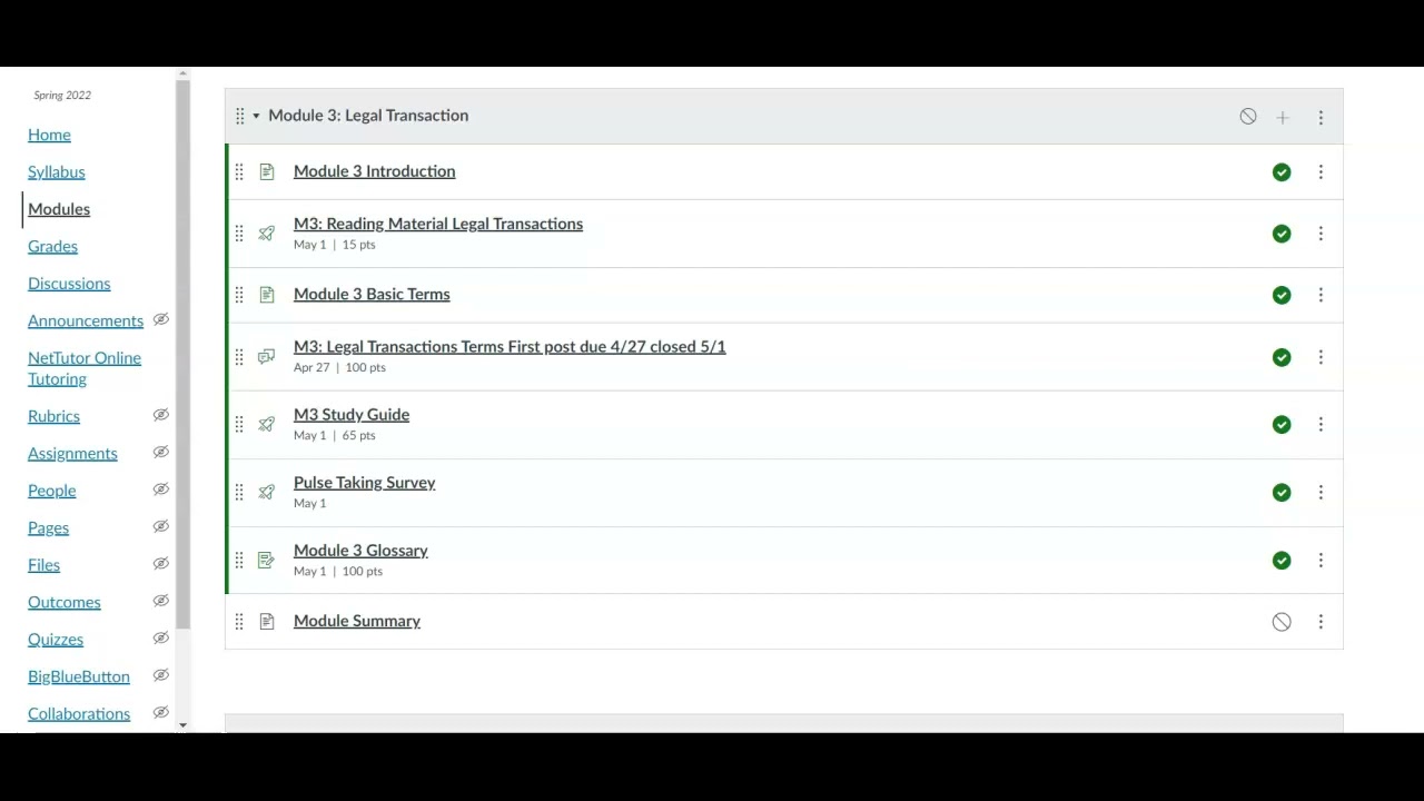 Introduction Module 3 Legal Transactions